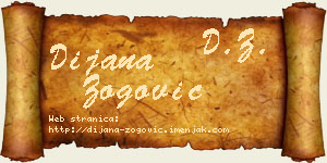 Dijana Zogović vizit kartica